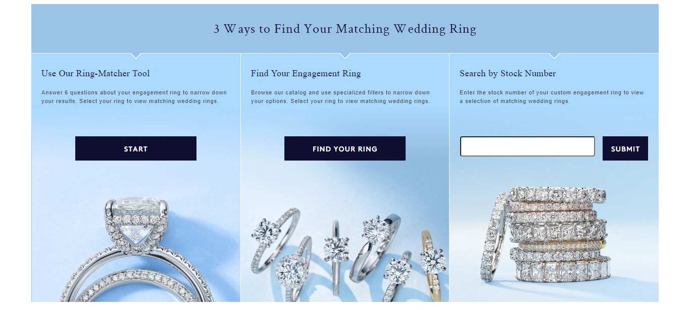 Wedding Ring Matcher Find the Perfect Match Blue Nile chartt