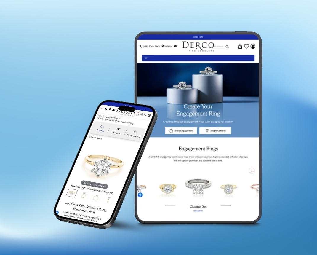 Abstract diamond illustration for Derco Diamonds