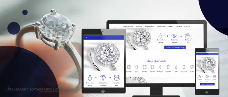 Diamond jewelry website designs development