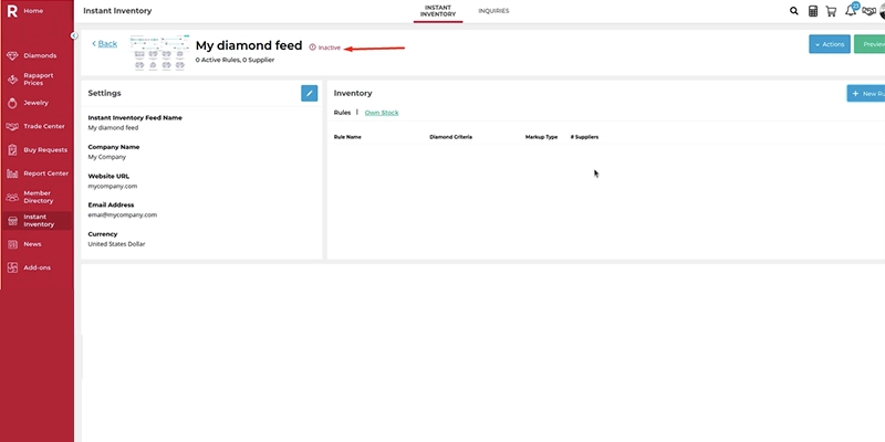 predesign widget and API