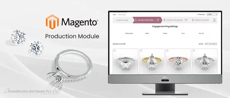 Production Module For Magento Based Jewelry ecommerce Website
