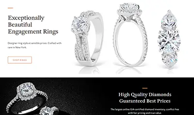 Woocommerce site with Lab Grown diamonds