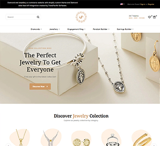 Shopify Integrated with Rapnet IDEX Diamond data