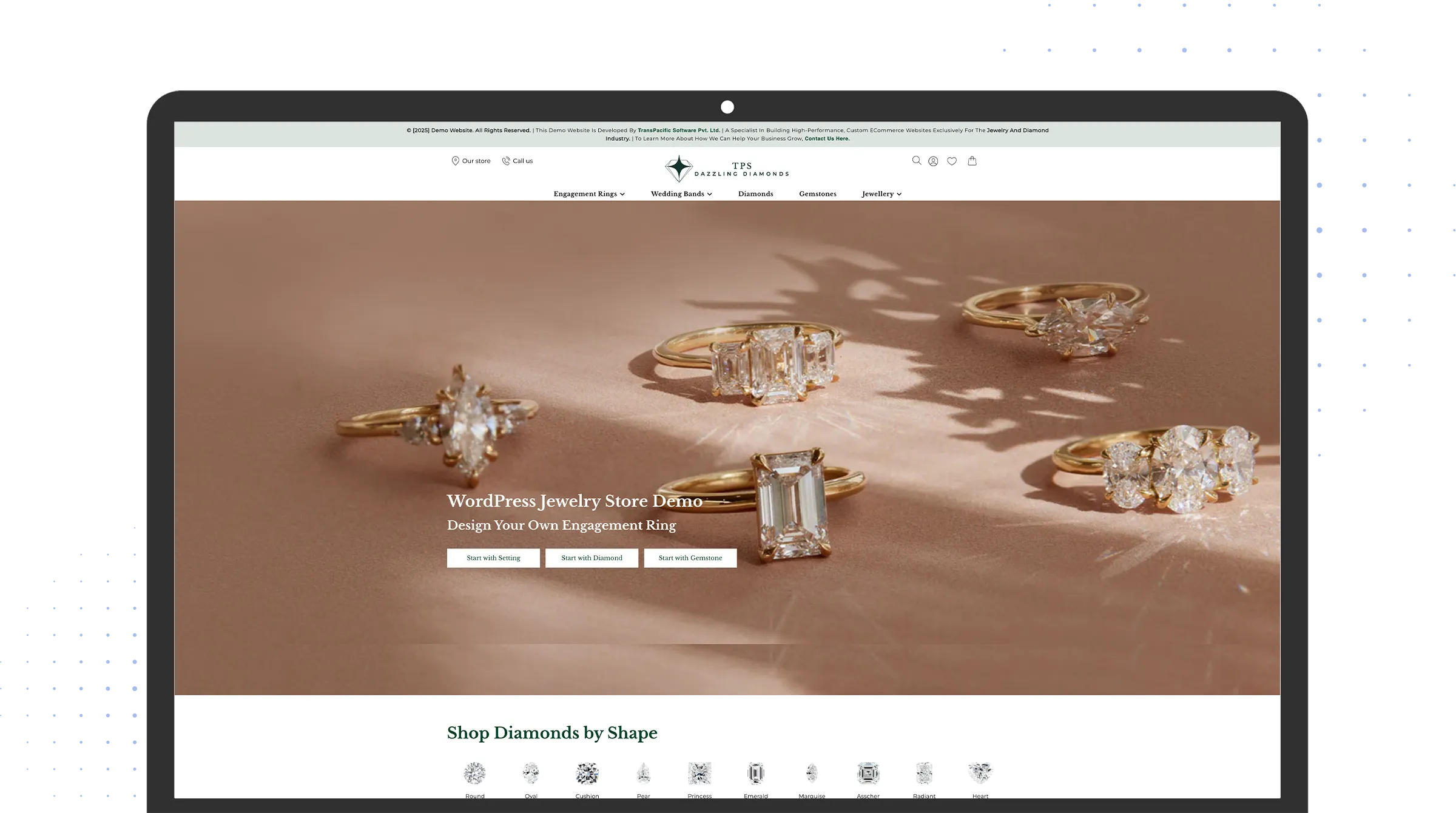 WooCommerce WordPress jewelry shop