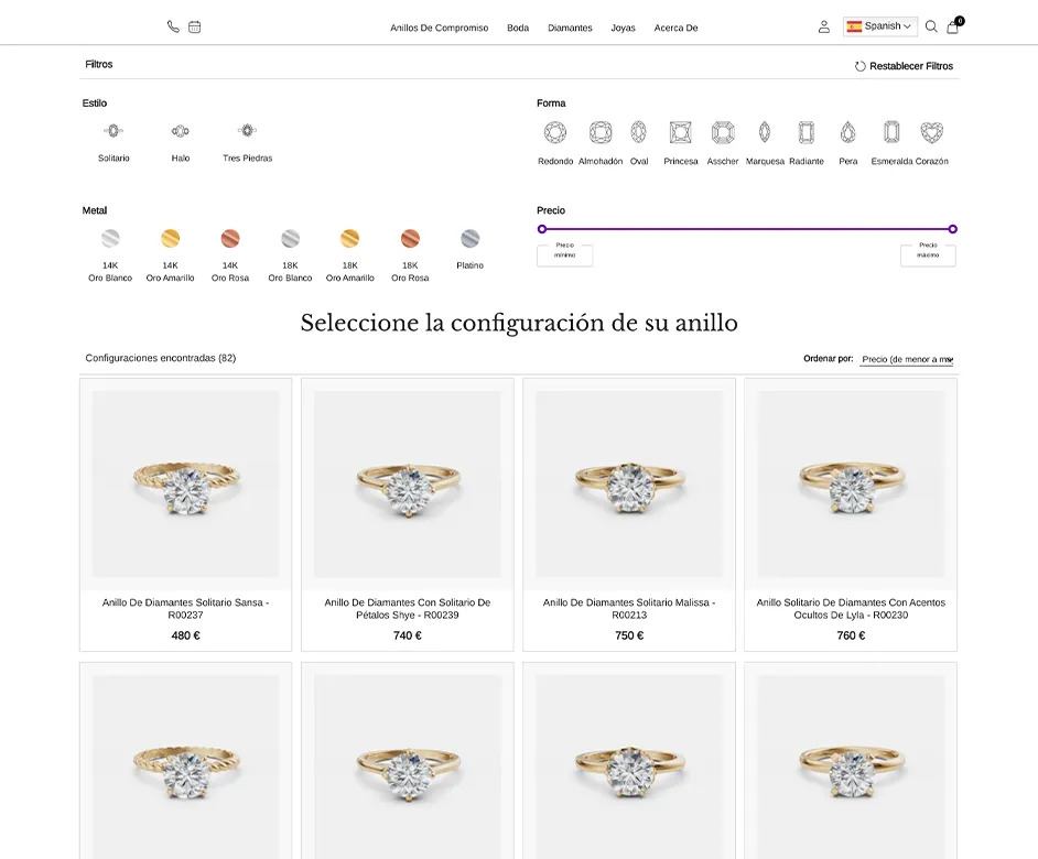 Engagement Ring Builder for Spain