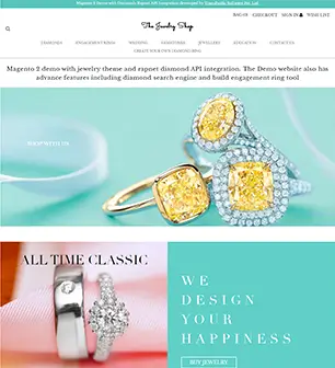 Magento 2.x Diamond & Jewelry ecommerce website