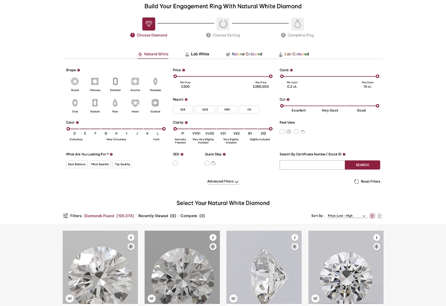 Diamond Listing