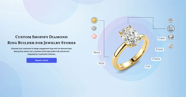 Diamond Ring Builder for Shopify Jewelry Store | TransPacific Software