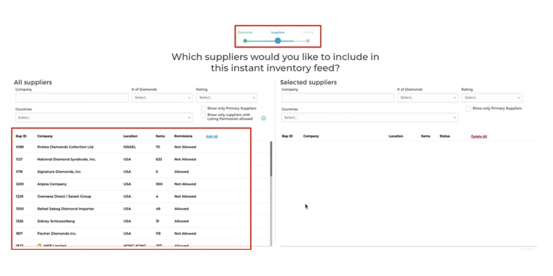 Adding Suppliers Adding Suppliers